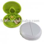 Pill box with cutter