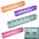 Pill Box - Portable Weekly Pill Dispenser