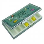 Metal Pill Box with 7 Compartments
