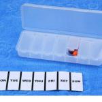 Large capacity Plastic 7 days weekly pill box