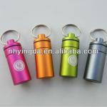 YDY005 metal keychain pill holder container holder box