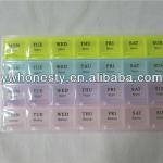 hot selling 28case pillbox(with springs) Plastic Digital Pillbox