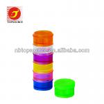 7 days colourful plastic pill box