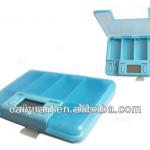 Advertisng LOGO electronic pill box with 4 groups countdown timer