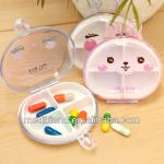 Cute Little Rabbit Pill Box with 4 -compartments