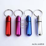 14*50mm Aluminum Pill Box Keychain