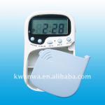 Portable pill box timer with daily alarm and countdown timer function
