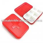 6 case square Travel pill case