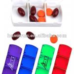 3-grid pill box/pill container/plastic tablets box