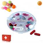 Hot sale plastic weekly devided pill box