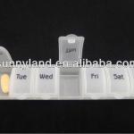 Promotional 7 days weekly plastic pill box
