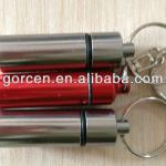 Pocket keychain pill container, portable pill container
