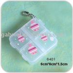 square shape pill box for travel