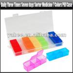 Daily Three Times Seven days Sorter Medicine 7 Colors Pill Case, YFH139A