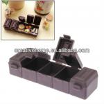 5 Compartments Chocolate Bar Daily Pills / Medicine Box