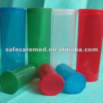 plastic pill vials
