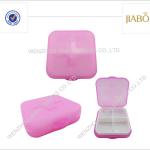 2013 hot sales 4 case square shape plastic pill box