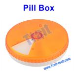 360 Degree Rotating 7 Days Weekly Round Pill Store Box Medicine Box For 7 Day Pill Box Travel Case