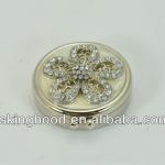 Round metal pill box/pill case