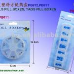 one week original plastic pill box(PB611/PB612)