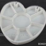 Best selling pill box organizer with Lid round 6 compartments 1cm high 8cm in diameter