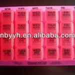 Healthy care High Quality Colored Plastic 28 Compartment Pill Box
