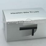 Silver paper card packing box