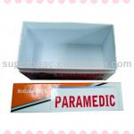 colorful paperboard packaging box with neck for healthcare products