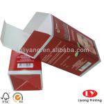 Paper box for capsule packaging