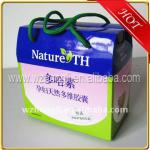 Paper packing box with handle