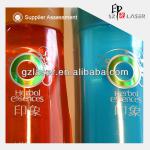 Hot sell elastic plastic film packaging for shampoo
