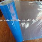 clear soft blue plastic PE protective film