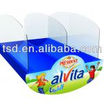 TSD-A2011 customized supermarket display tray for cheese/cheese blister display tray/vacuum forming blister tray