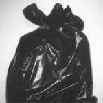 S folded plastic Garbage Bags on roll