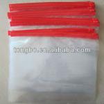 2014 transparent PE plastic bag with zipper PLA-0120501