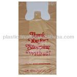 HDPE Printed Or Plain Plastic T-Shirt Bags