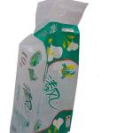 Toilet paper packaging bag, CPP or PE material, with hang hole