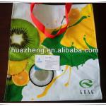 Good design woven polypropylene handbags, reusable tote bags with flexiloop handle,wholesale shopping bags manufacturer