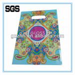 HDPE die cut bags for shopping, die cut plastic bag