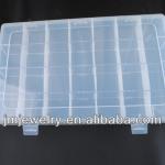 35*22*4.8cm clear adjustable dividers plastic box