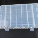 35*22*4.8cm clear adjustable dividers plastic box