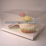 China disposable clear plastic cake box packaging