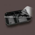 disposable plastic food container,black plastic food container