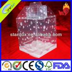 clear disposable plastic cake container box,slice box
