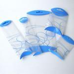 Transparent/clear plastic case/box for professional body parfum