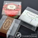 transparency square soap candle candy multipurpose gift pvc packing box