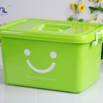 2014 pass ISO9001 YIMEI plastic PP colorful smile storage boxs