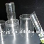 transparent round packaging tube