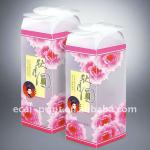 Transparent plastic packing box