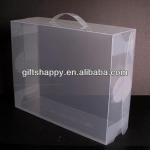 Clear plastic packaging box